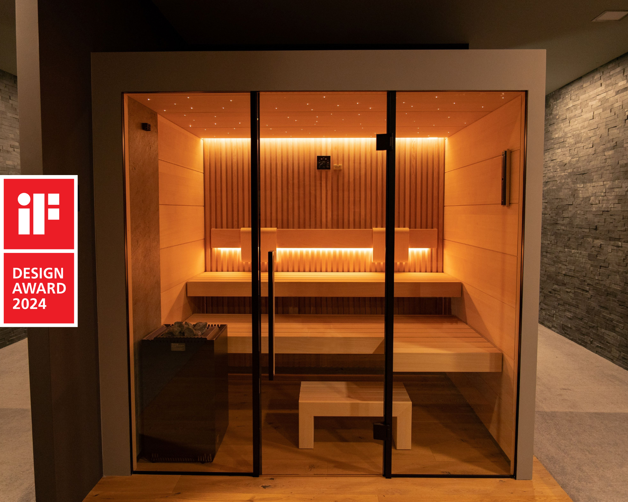 The TAO CONTI sauna has been honored with the esteemed iF DESIGN AWARD! | imaginox.com dev